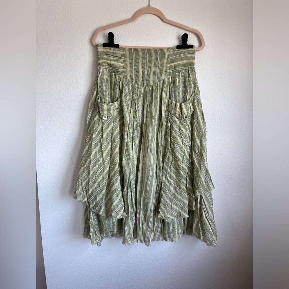 free people layered midi skirt